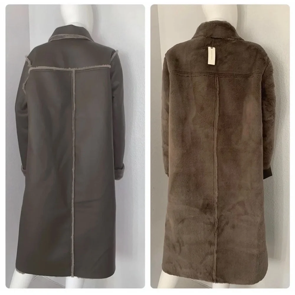 Anthropologie Kerry Reversible Faux Fur Coat NWT - L and XL - Picture 8 of 15